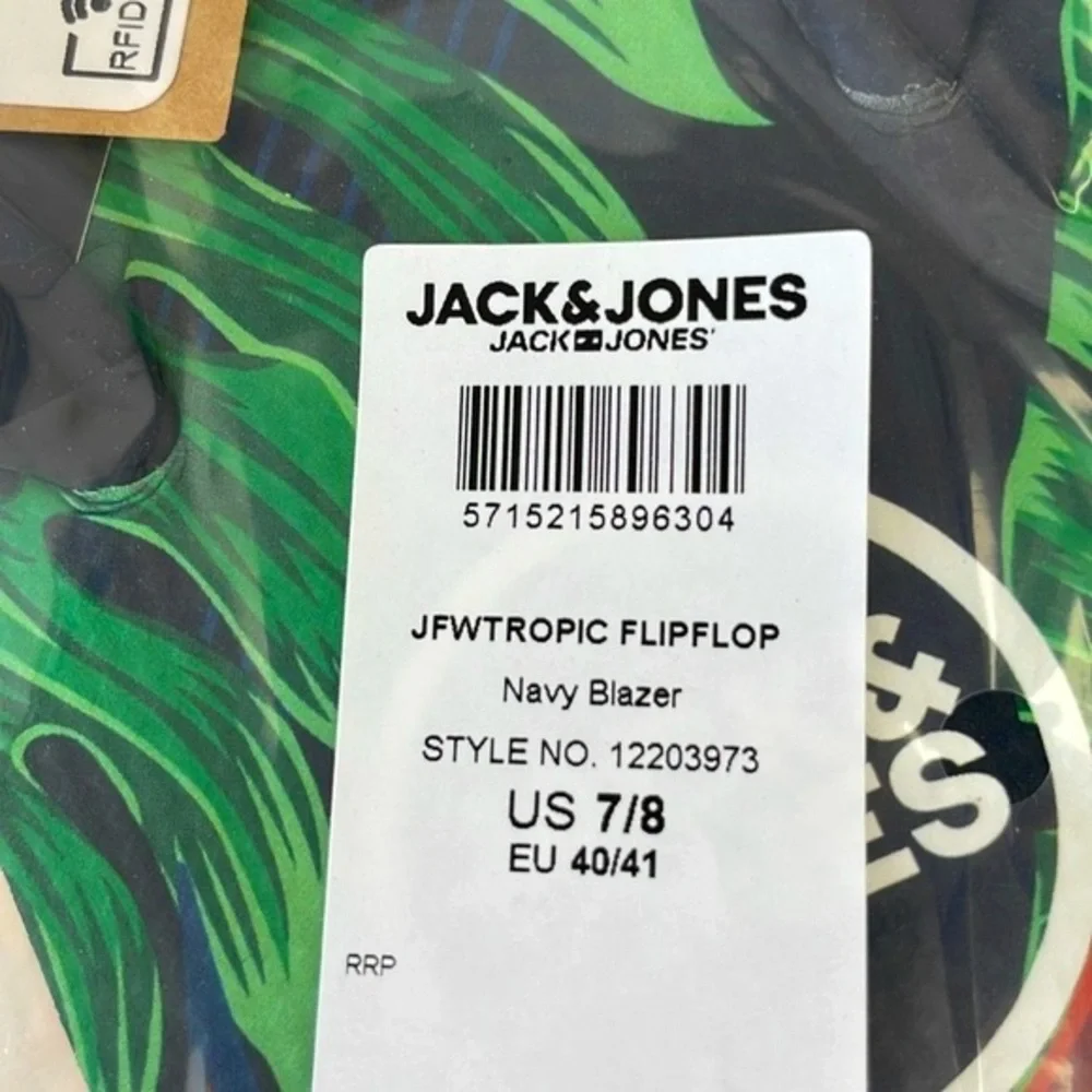Jack & Jones “Tropic Navy Blazer” Flip Flops‎